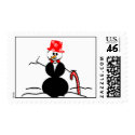 Holiday Snowman stamp