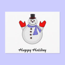 Holiday Snowman postcards