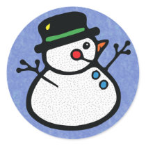 holiday snowman stickers