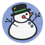 holiday snowman stickers