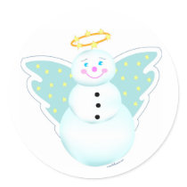 Holiday Snowman Sticker