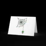 Holiday Spider Web and Lights Card