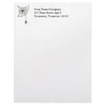 Holiday Spider Web and Lights Letterhead Template