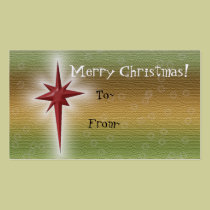 Holiday Star Gift Tags business cards by littlewingdesign Holiday Star Gift Tags business cards