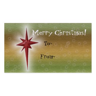 Holiday Star Gift Tags profilecard