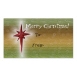 Holiday Star Gift Tags Business Cards