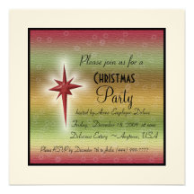 Holiday Star Invitation