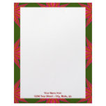 Holiday Star Pattern Personalized Letterhead