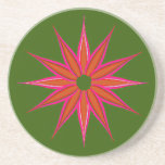 Holiday Star Vintage Drink Coaster