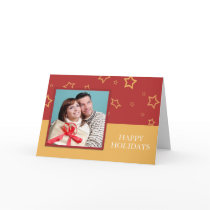 Holiday Stars Photo Greeting Card