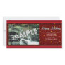holiday stars.red custom photo card