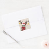 Holiday Stickers Rudolph The Red Nosed Reindeer Square Sticker Zazzle