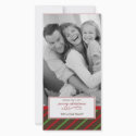 Holiday Stripes Christmas Card photo cards