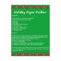 Holiday Sugar Cookies postcards