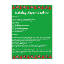 Holiday Sugar Cookies postcards