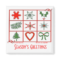 Holiday Symbols Magnet by StarStock Holiday Symbols Magnet