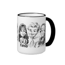 Holiday Tennis Caricature Mug 11b