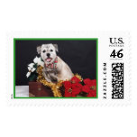 Holiday Terrier Postage Stamps