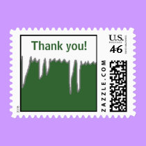 Holiday Thank you! - postage stamps stamps