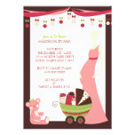 Holiday Theme Baby Shower Invitations {Baby Girl}