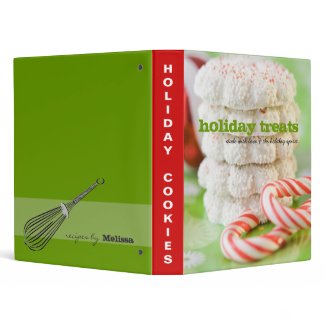 Holiday Treats Recipe Binder binder