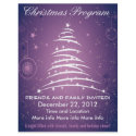 Holiday Tree Purple Christmas Program Flyer