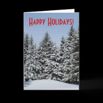 Holiday Trees Greeting Card