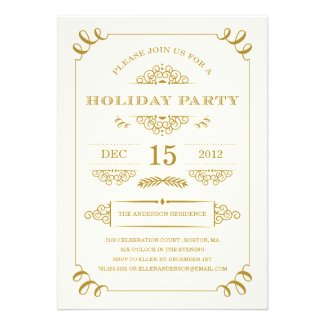 HOLIDAY VINTAGE | HOLIDAY PARTY INVITATIONS