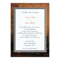 holiday wedding invitation. van Gogh Custom Announcement