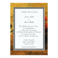 holiday wedding invitation. van Gogh Invite