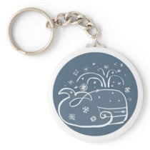 holiday whale keychains