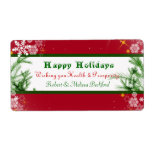 Holiday  Wine Label