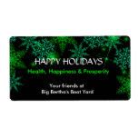 Holiday Wine Label