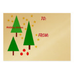 Holiday Wishes gift tag Business Card Templates