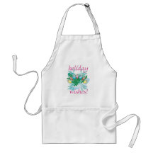 Holiday Wishes Lights Aprons