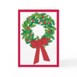 Holiday wreath cards
