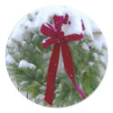 Holiday Wreath Christmas Card Seal stickers by TDSwhite Holiday Wreath Christmas Card Seal stickers