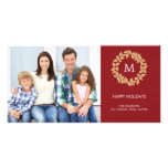 Holiday Wreath Holiday Photo Card photo cards