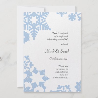 Holiday Wreath Light Blue Wedding Program Custom Invitations by 