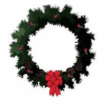 Holiday Wreath Ornament photo sculptures