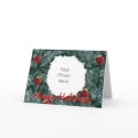 Holiday Wreath Photo Card card