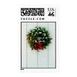 Holiday Wreath Postage Stamp