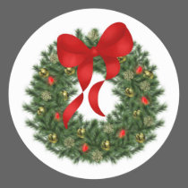 Holiday Wreath Sticker