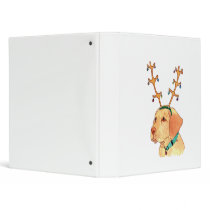 Holiday Yellow Lab binders