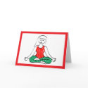 Holiday Yoga Card card