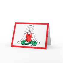 Holiday Yoga Card cards