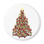Holidays Christmas Winter Tree Decorated magnets