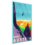 Holidays In Austria ~Vintage Travel Gallery Wrapped Canvas