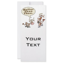 holier than thou holey vs holy cow pun humor rack cards