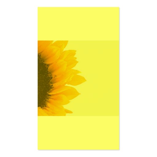 Holistic Sunflower Gardening Business Card (front side)